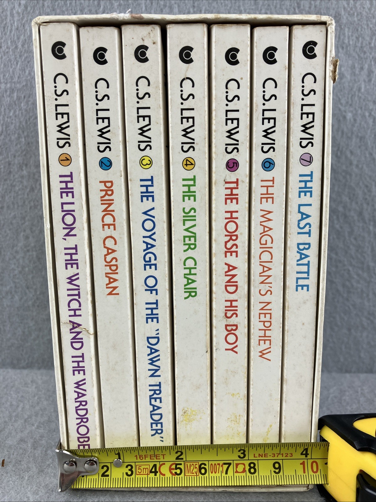 Chronicles of Narnia 1970 First Collier Edition Box Set Books Vintage Collection