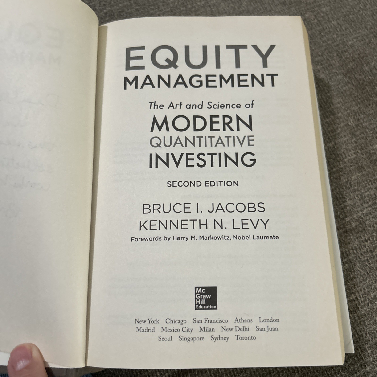 Equity Management: The Art and Science of Modern Quantitative Investing,2Edition