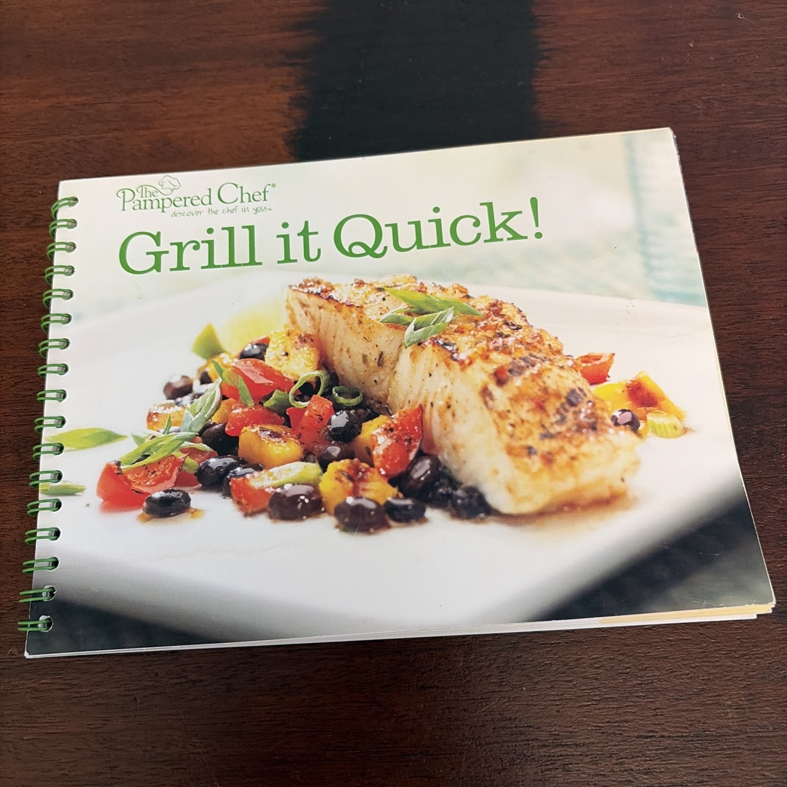 PAMPERED CHEF Spiral Cookbook ~Grill it Quick!~ 40 pages Recipes & Grilling Tips