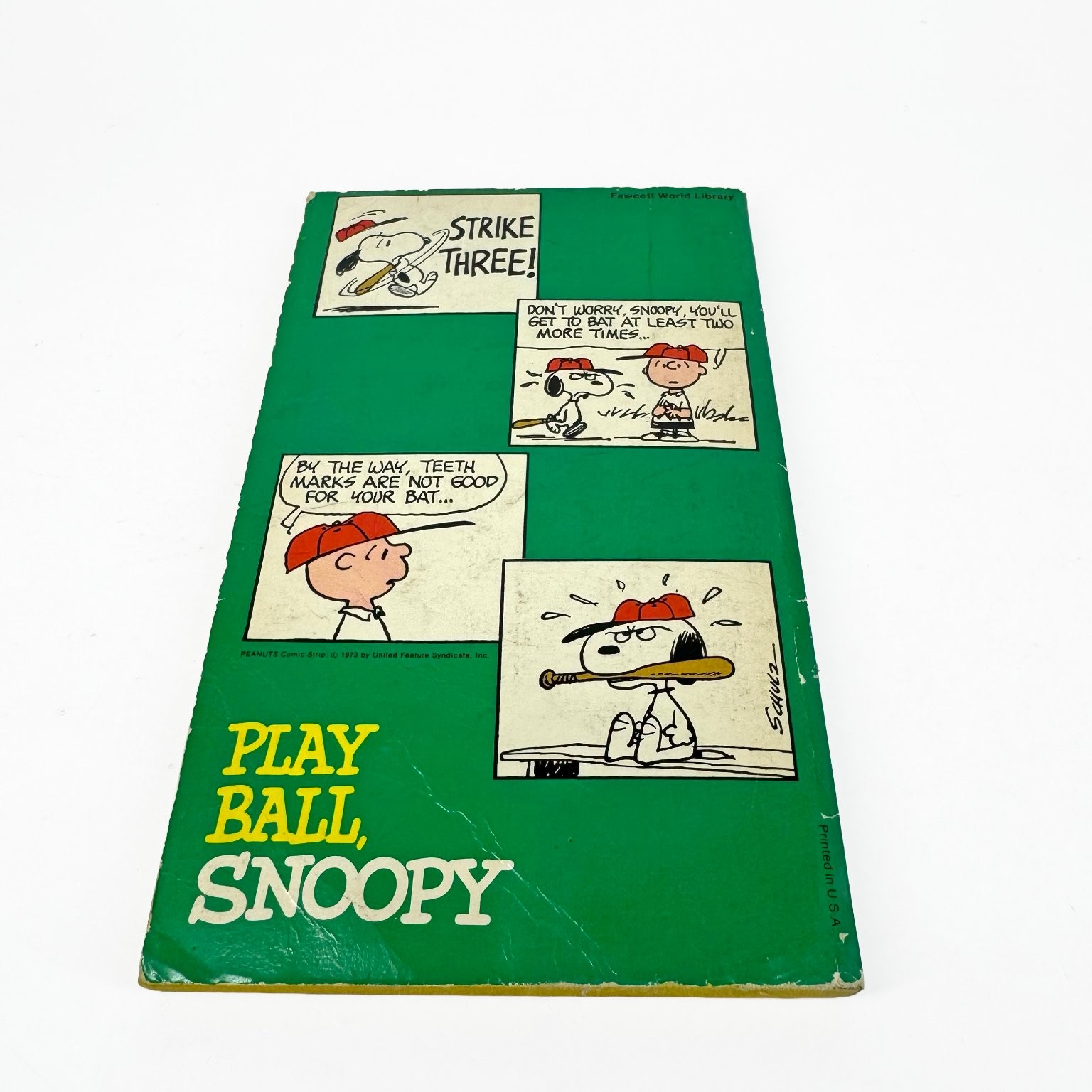 Play Ball, Snoopy Charles M. Schulz 1973 Peanuts Baseball Fawcett Gold Medal