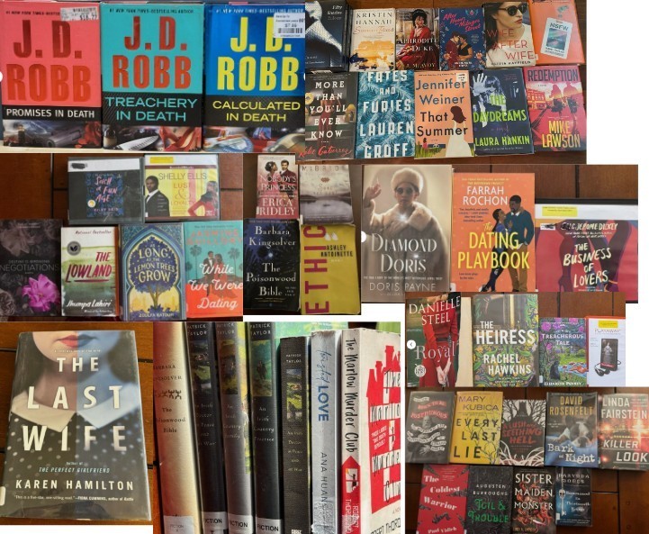 Lot of 45+ Mystery Romance Crime WOMEN FICTION Books J.D Robb Novels & Audiobook