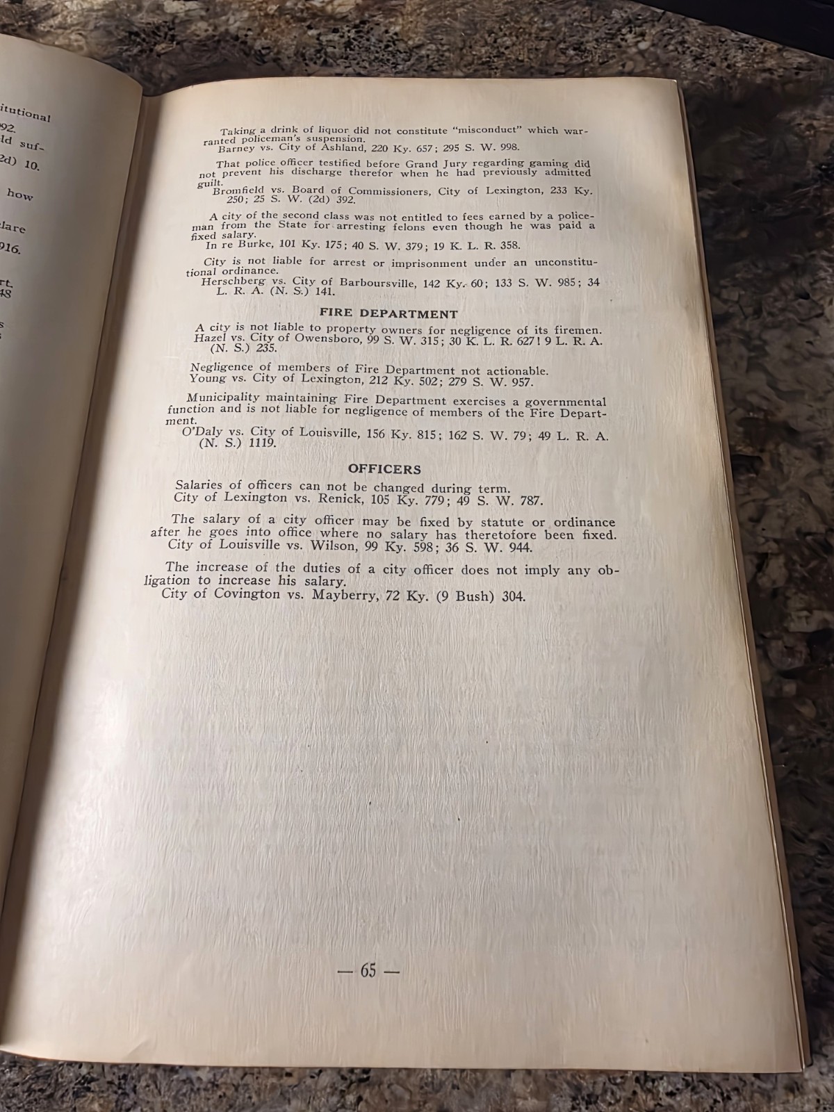 1939 Ordinances & Municipal Laws Newport Kentucky WPA City Code Book