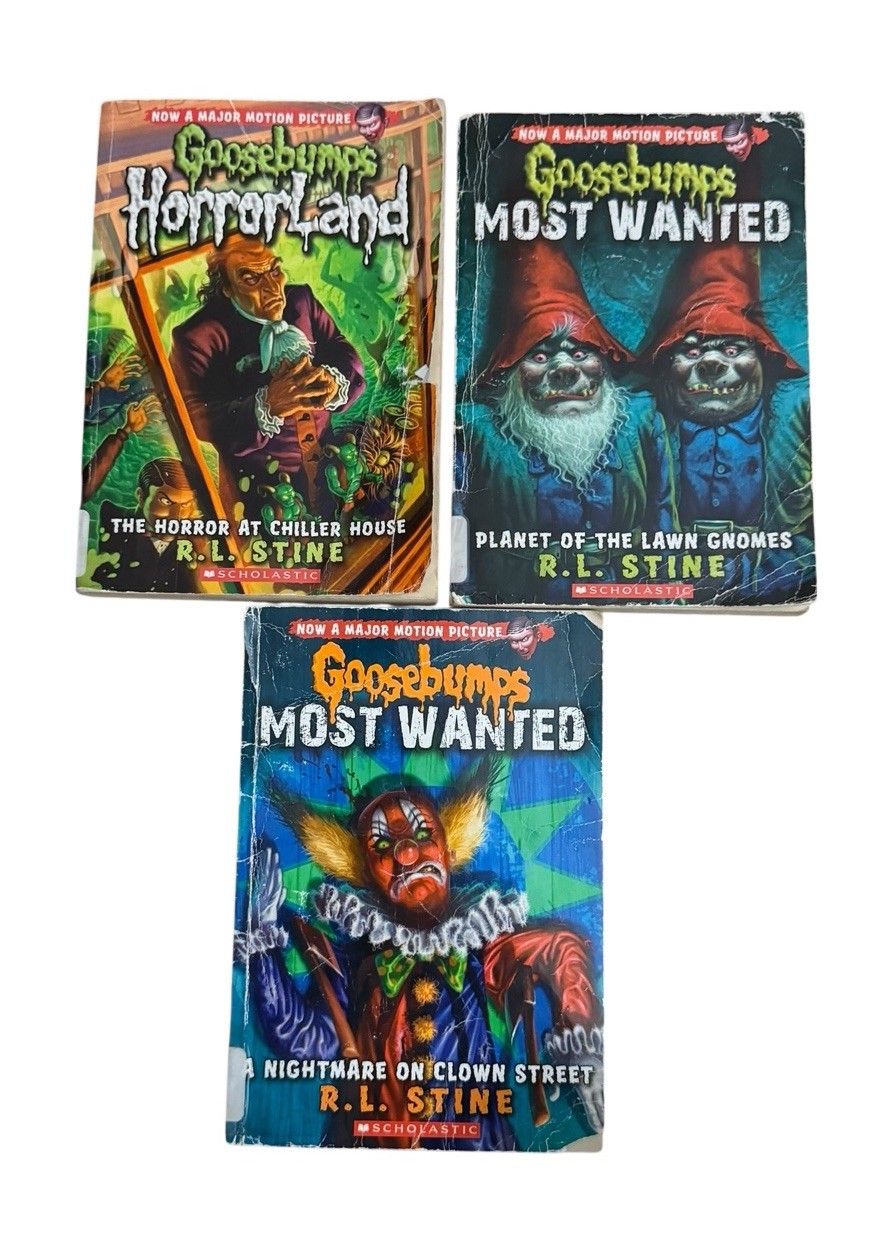 Lot Of 10 R.L. Stein Goosebumps Paperback Books Titles As Shown