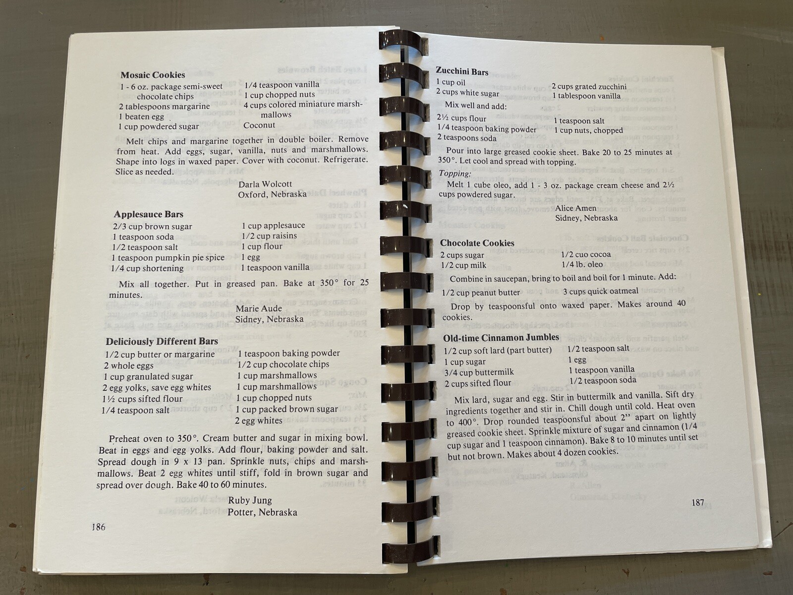 Vintage Cookbook 80s 1982 USA Midwest Nebraska 220+ Pages Fundraiser Spiral