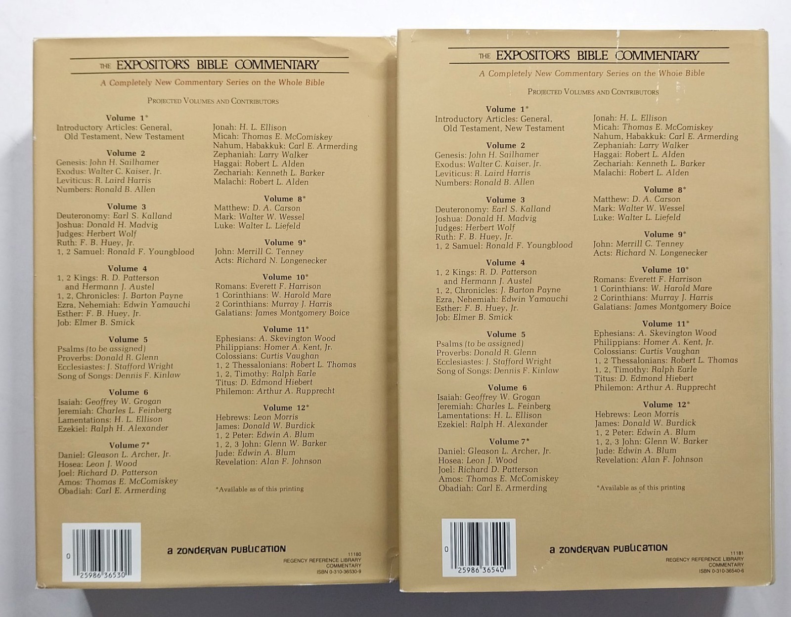 Lot 5 Expositor’s Bible Commentary Series Vol 8 – 12 Gaebelein HCDJ Zondervan