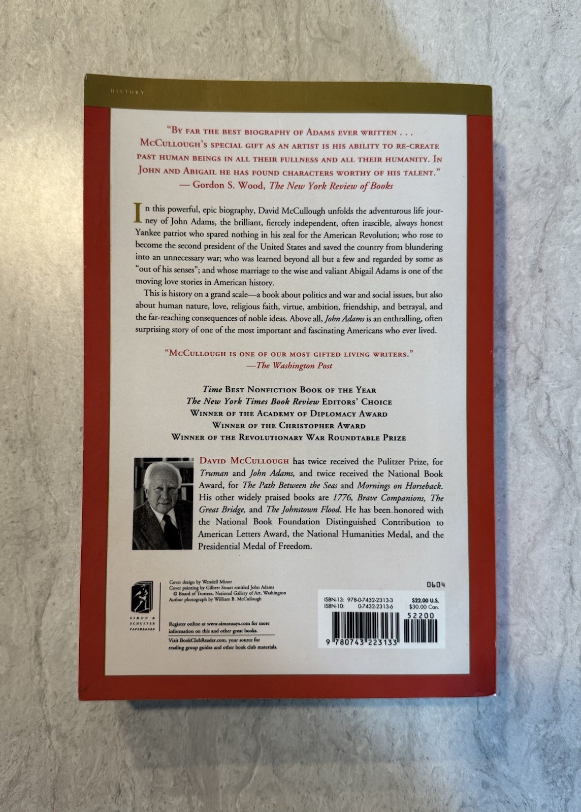 John Adams – David McCullough (2001, Paperback)