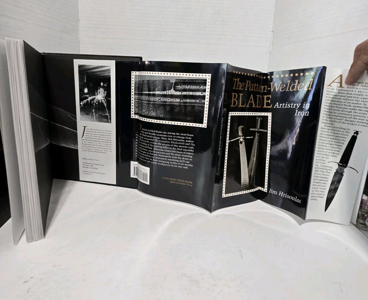 The Pattern Welded Blade Jim Hrisoulas Hardcover Artistry Iron Bladesmithing