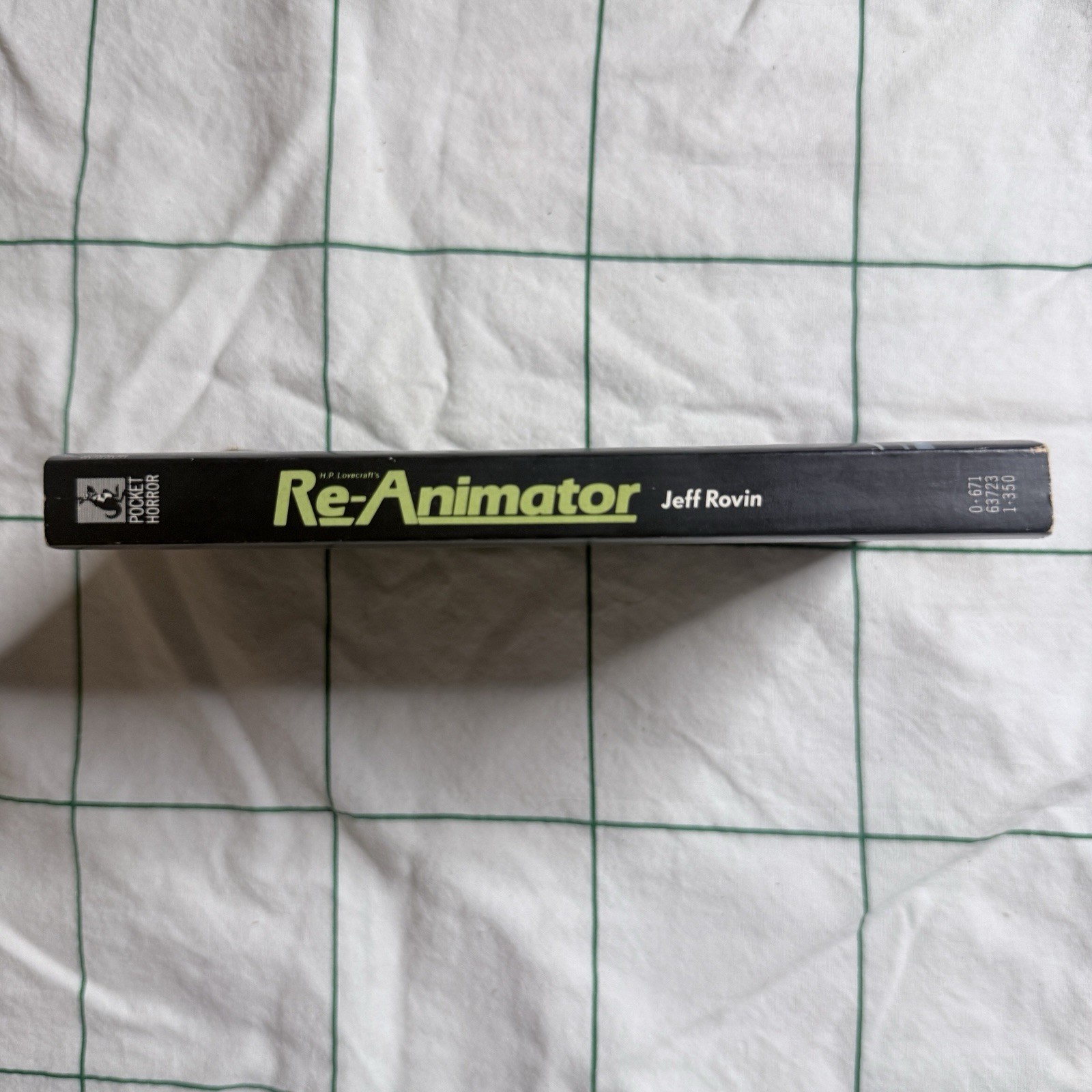 H.P. Lovecraft’s Re-Animator by Jeff Rovin 1987 Pocket Horror – First Edition