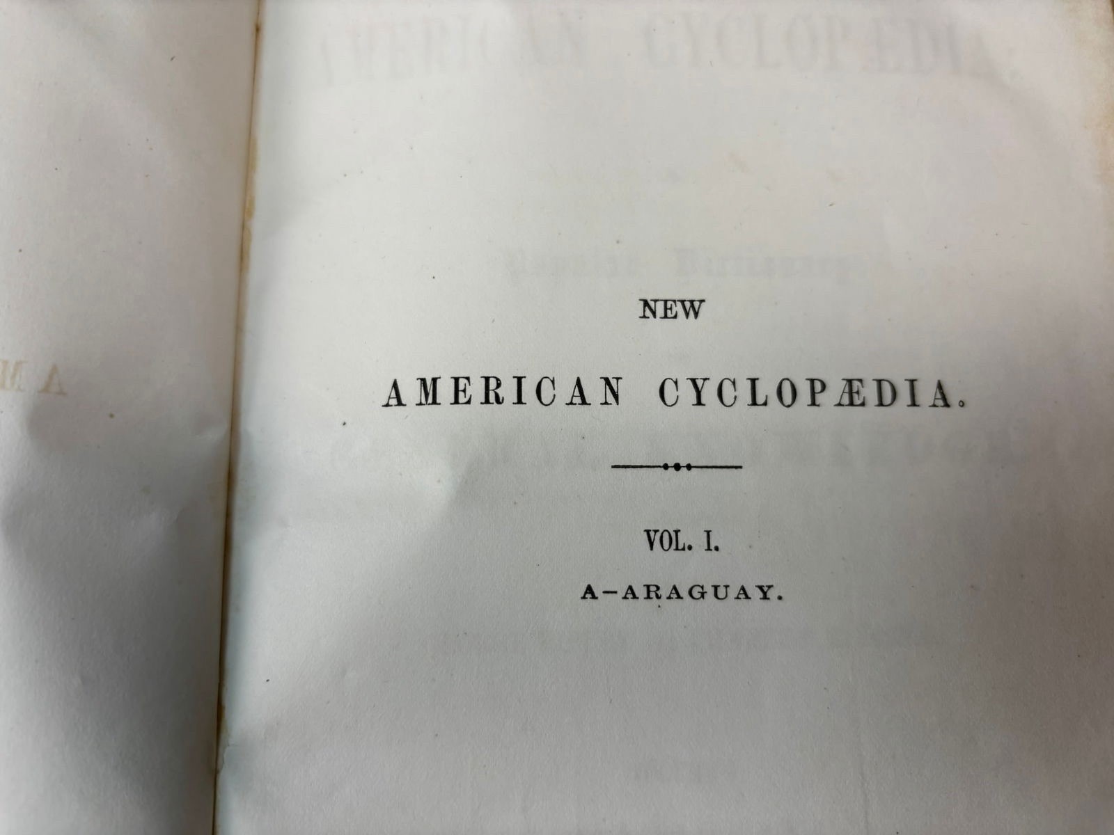 The New American Cyclopedia Compl 16 Vol Set D. Appleton & Co Early 1861 Leather