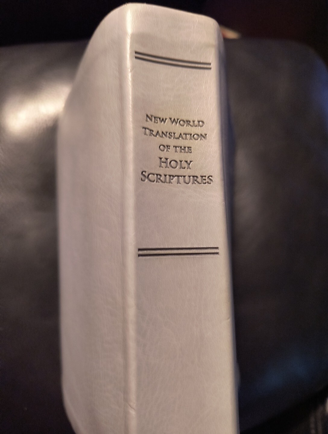 New World Translation of the Holy Scriptures Watchtower 2013 Grey Faux Leather