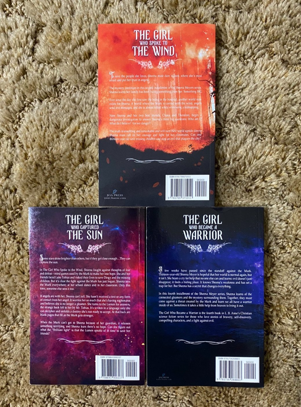 3 PB LOT LB ANNE SHEENA MEYER BOOKS 2-4 SPOKE WIND CAPTURED SUN BECAME WARRIOR