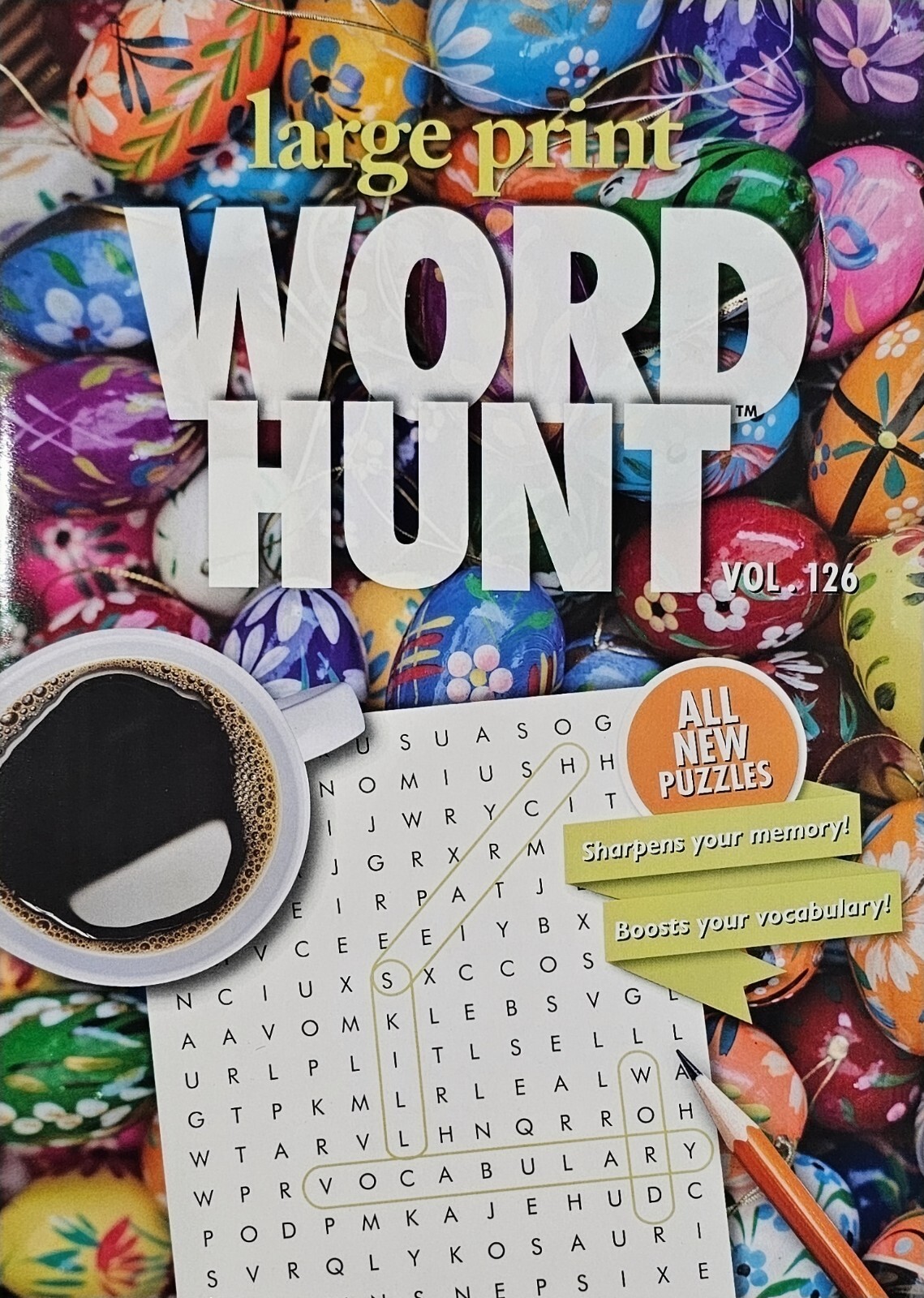 PAPP Large Print Word Hunt Puzzle Books, Largest Selection of Volumes, You Pick!