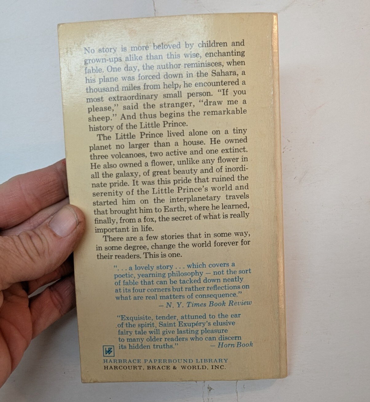 Little Prince by Antoine De Saint-Exupéry 1968 Paperback Katherine Woods Vintage