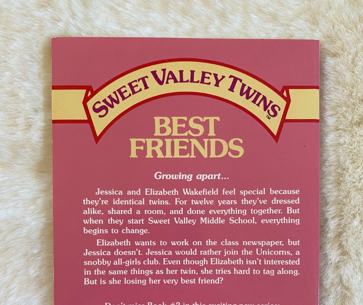 Sweet Valley Twins „Best Friends“ paperback book #1 NEW Vintage Old Stock 1986