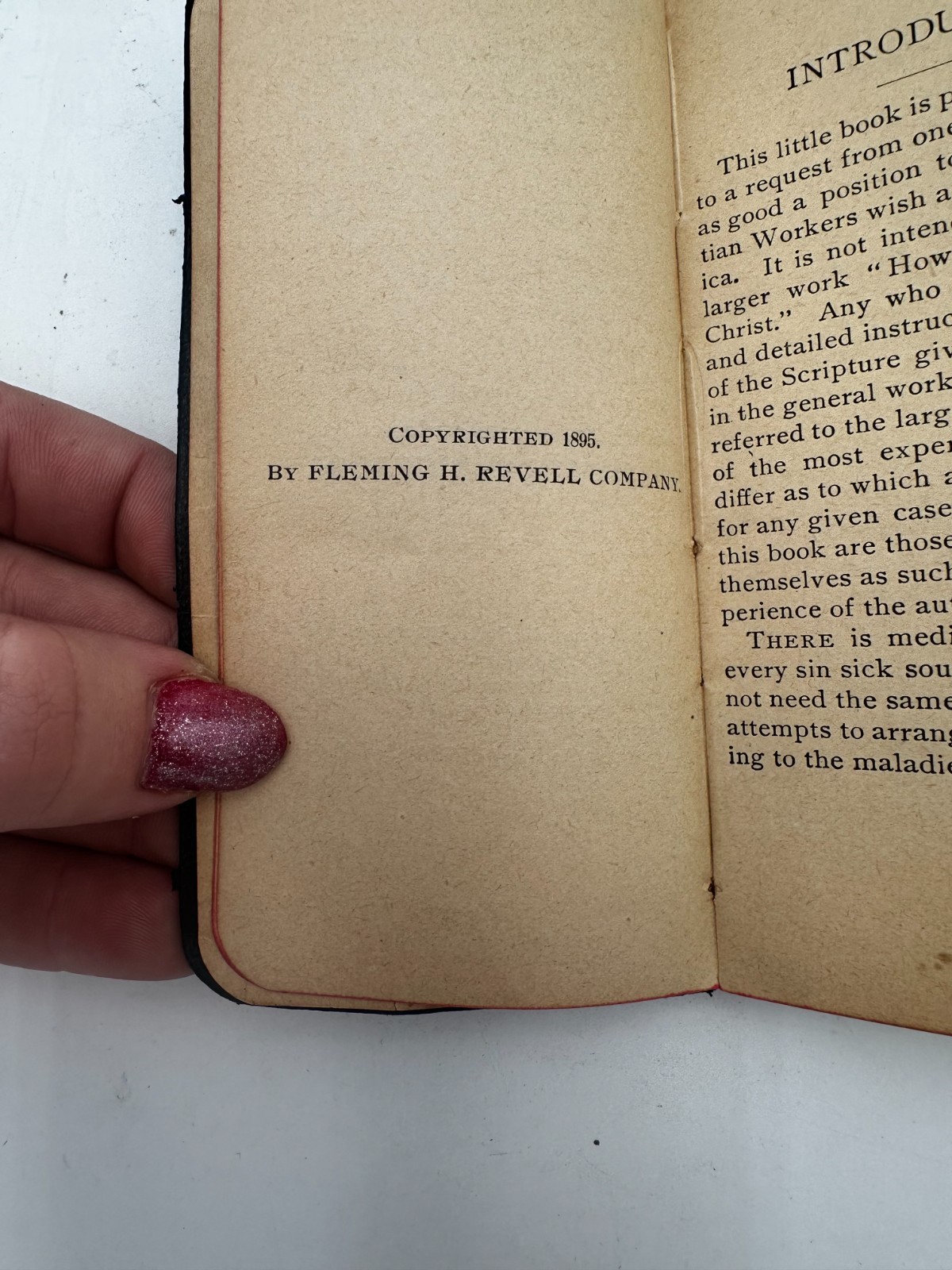 1895 TRUE FIRST EDITION Vest Pocket Companion Christian Workers RA Torrey REVELL