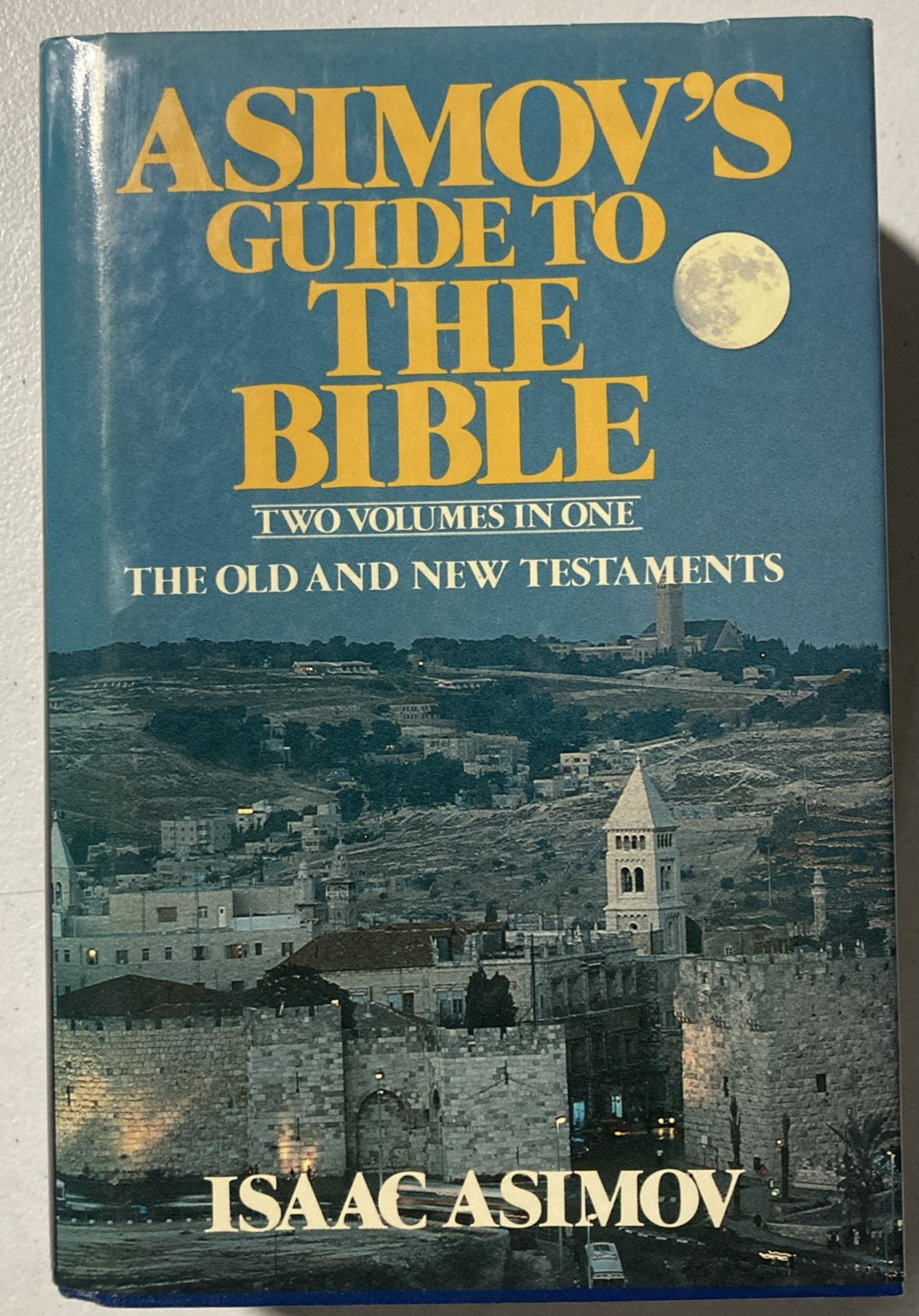 Asimov’s Guide to the Bible Two Volumes in One Old & New Testaments HCDJ 1981