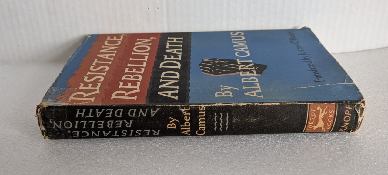 Resistance, Rebellion, and Death by Albert Camus HC/DJ 1961 1st Ed.