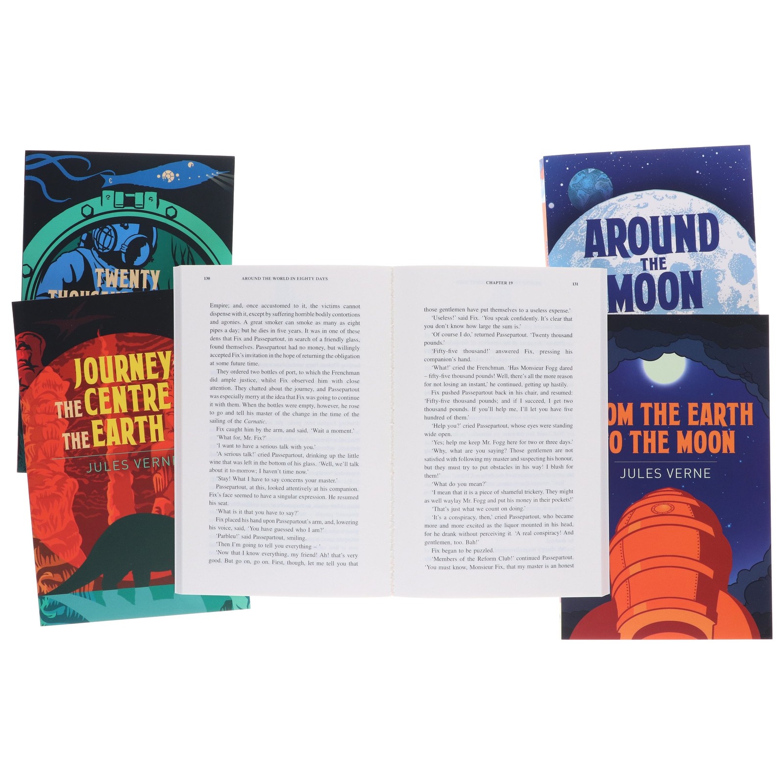 The Classic Jules Verne Collection 5 Books Box Set – Ages 14+ – Paperback