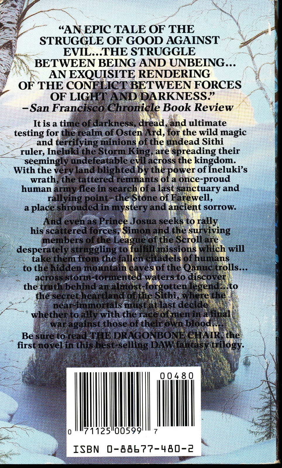 Stone of Farewell by Tad Williams, DAW 824, 1991 first printing