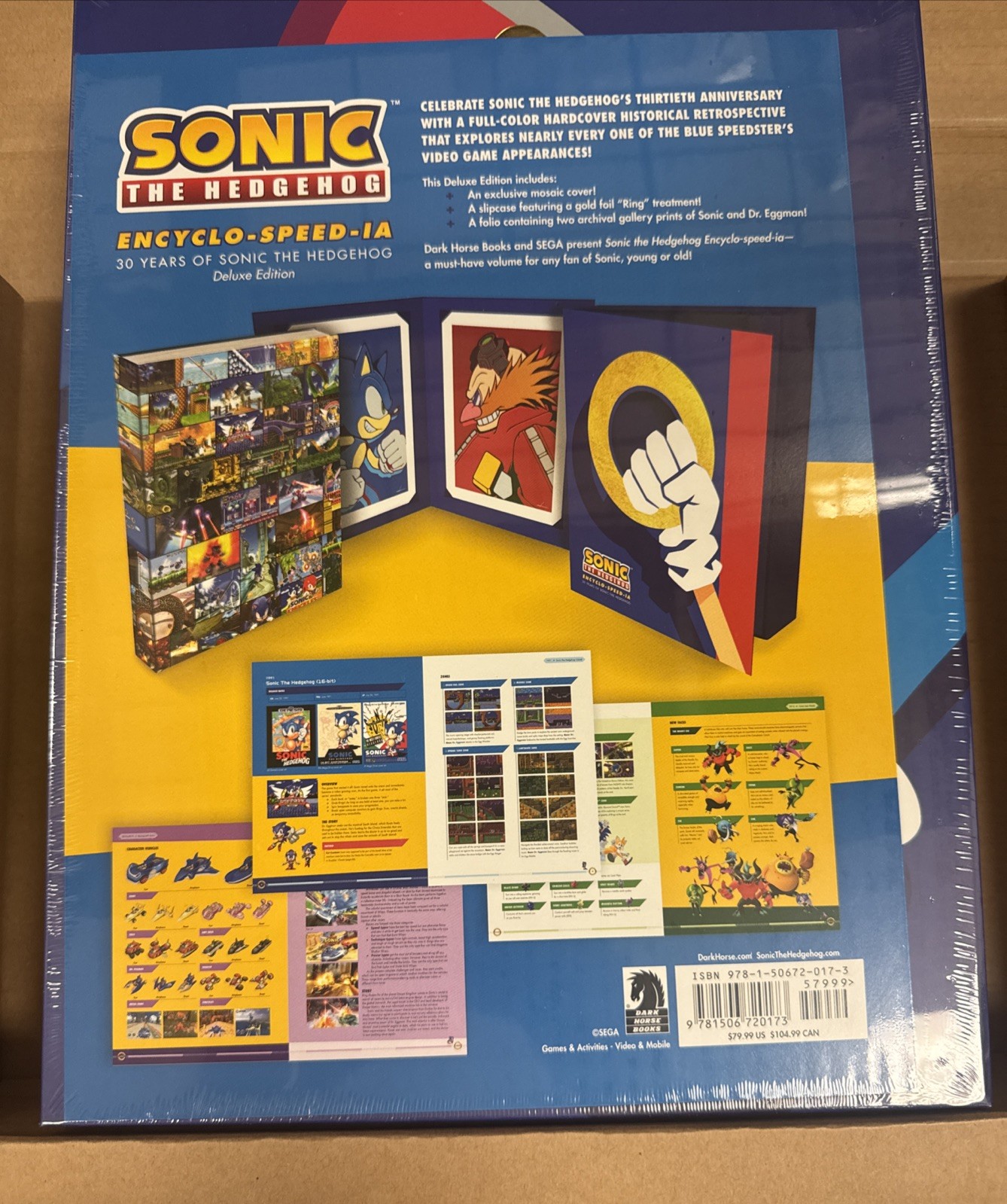 NEW Sonic the Hedgehog Encyclo-Speed-ia (Deluxe Edition) Book by Ian Flynn, SEGA