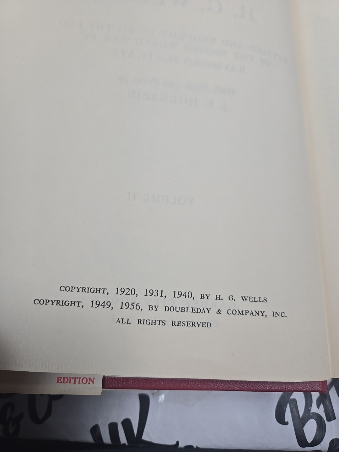 The Outline Of History by H.G. Wells Volume 2 (1961) Revised By Raymond Postgate