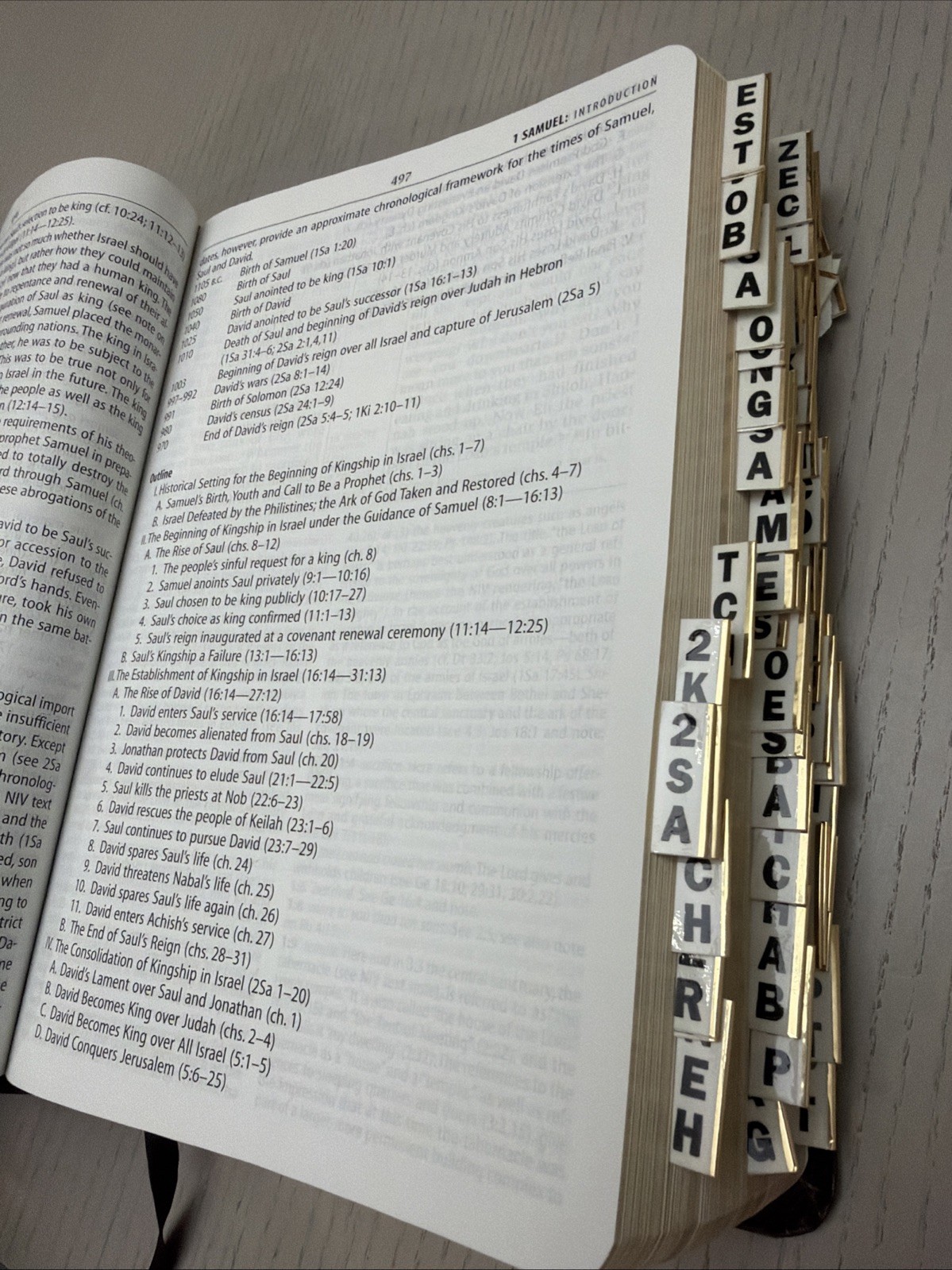 NIV Study Bible by Zondervan Staff 2000 bonded leather