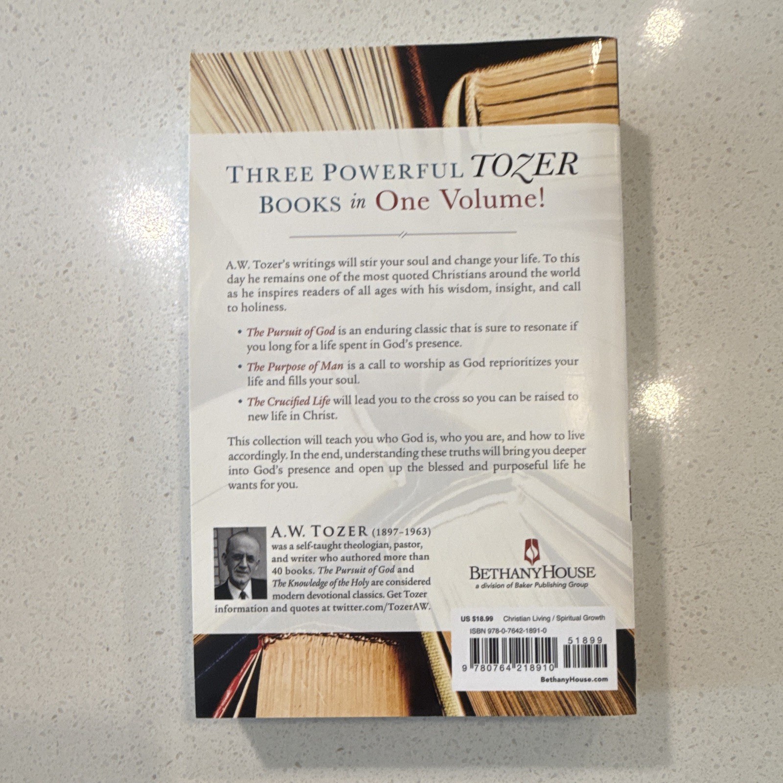 A.W. Tozer Essential Tozer Collection 3-in-1 Paperback 2017 Bethany House