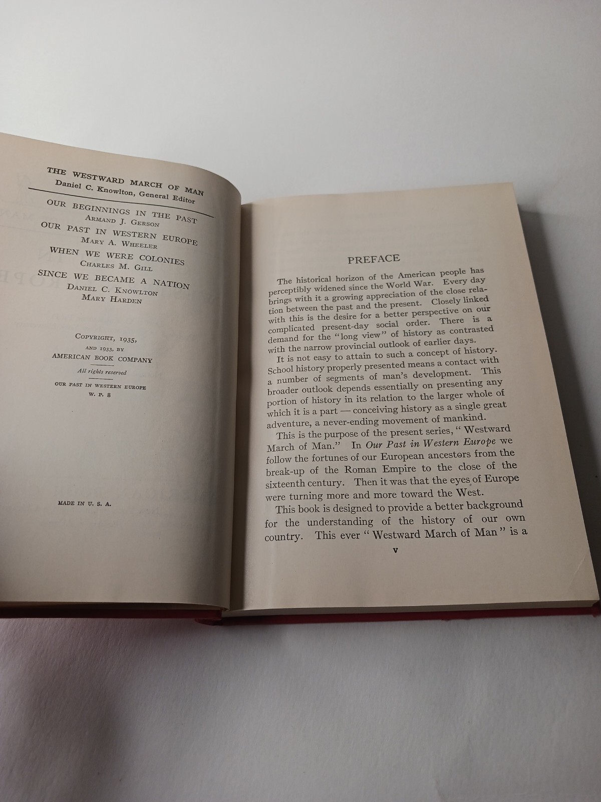Our Past In Western Europe HC (1935)