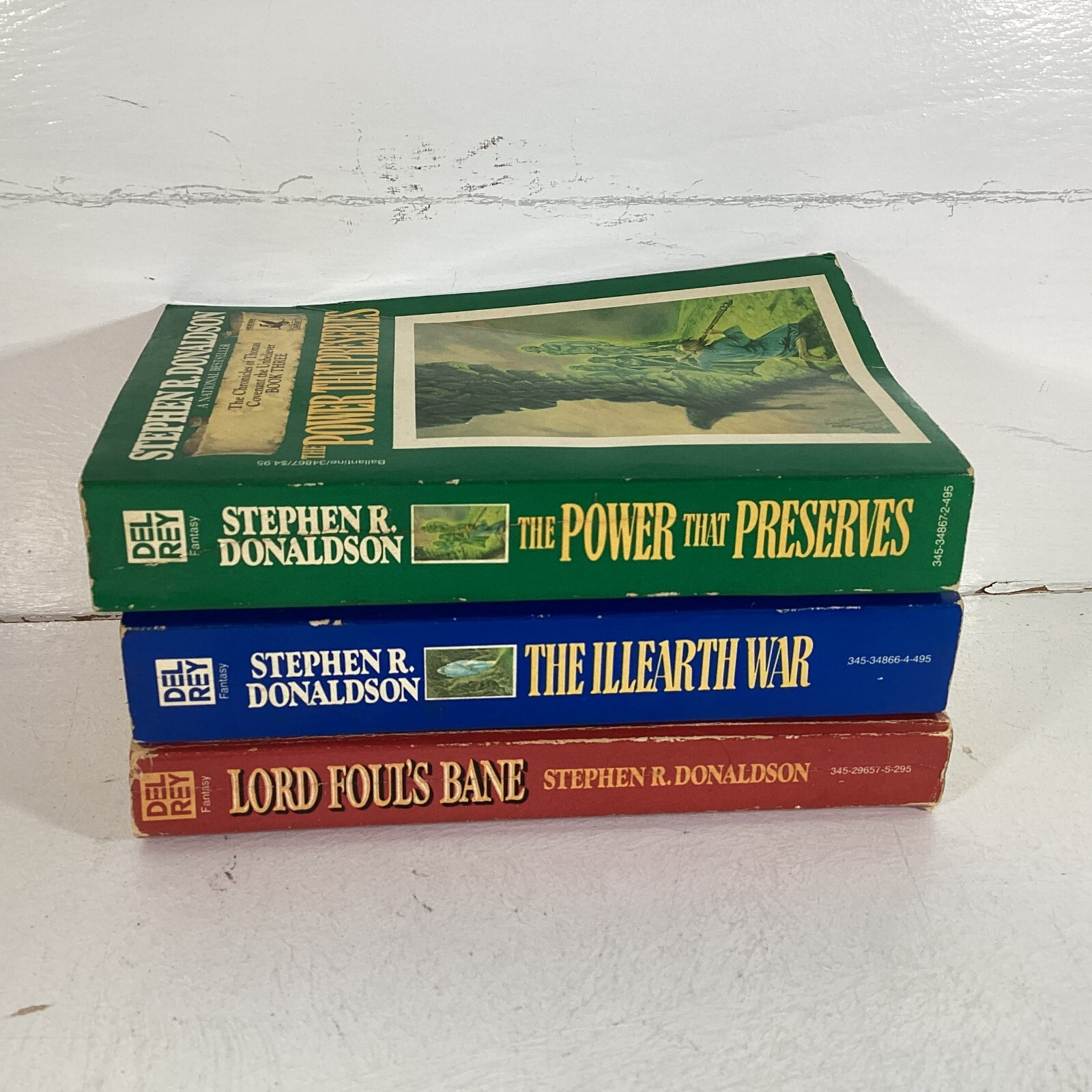 Donaldson The Chronicles of Thomas Covenant the Unbeliever 1-3 PB 1980s VG