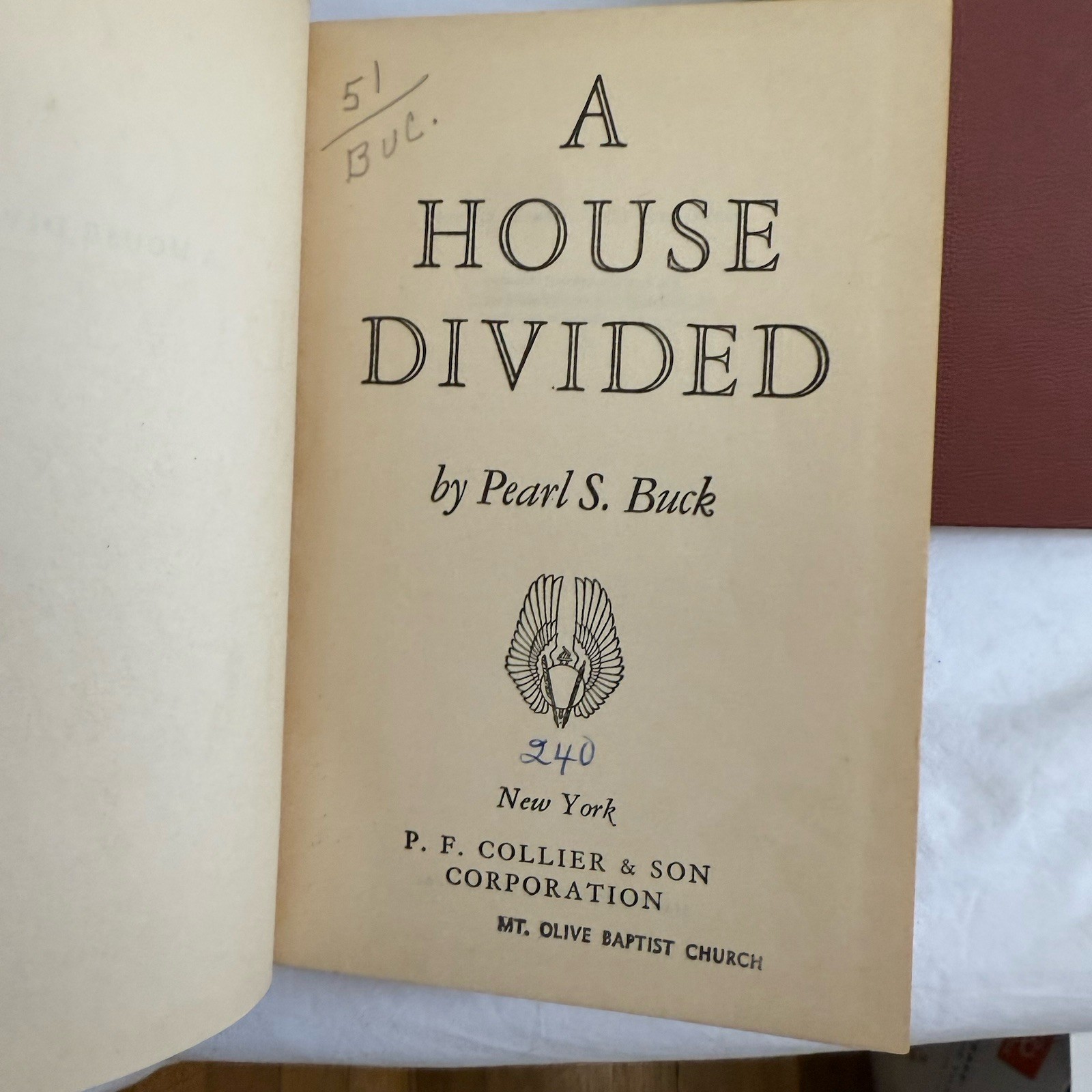 Pearl S. Buck Book Lot (4) Collier Vintage 1931-1937 Gold Red Decor Staging