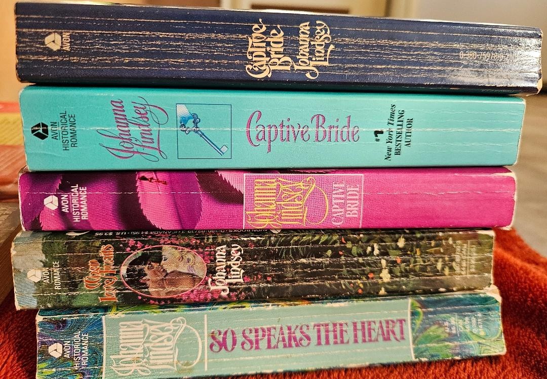 Used Romance Books – Johanna Lindsey, Bertrice Small, and other authors