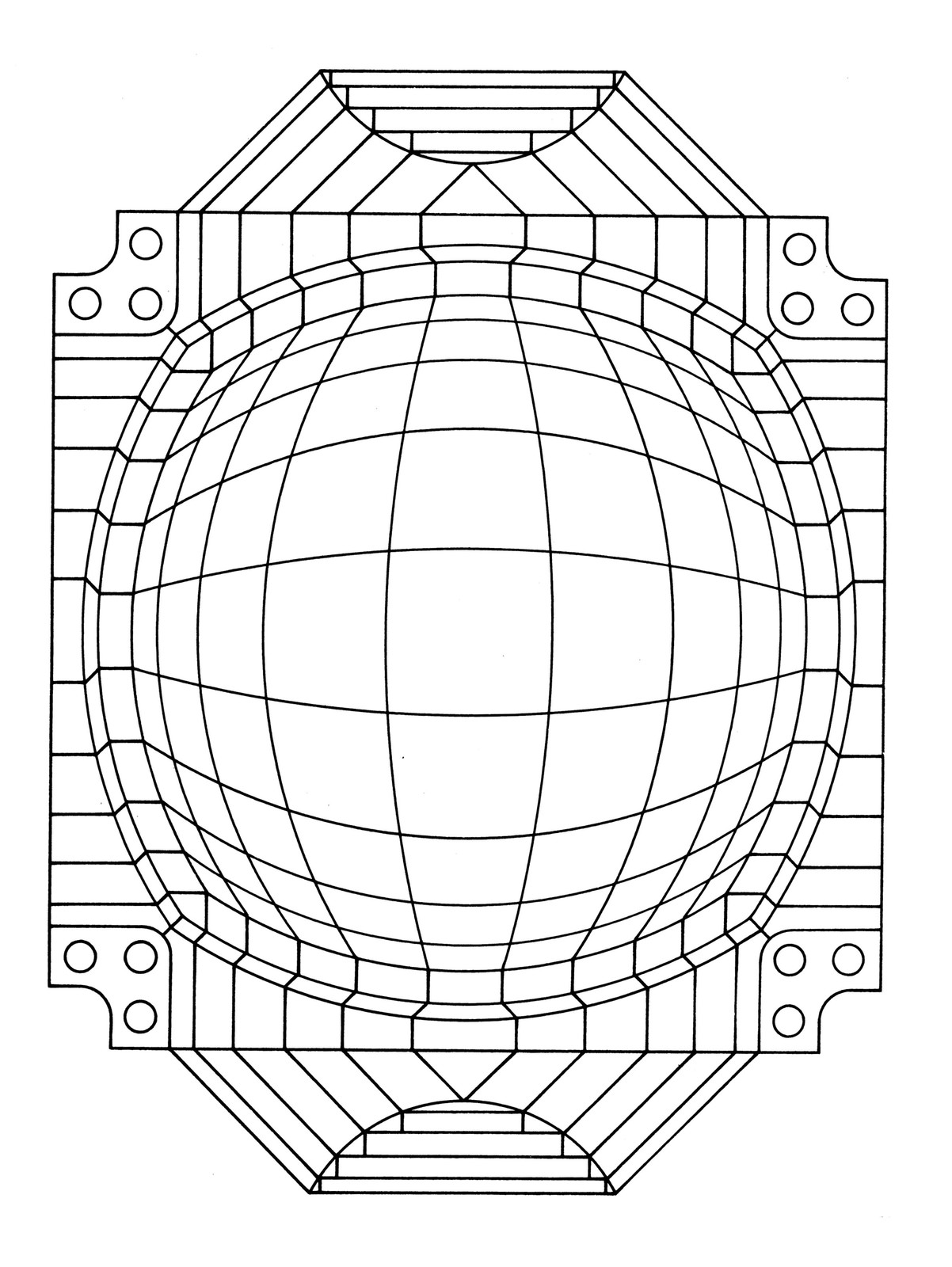 Dover Publications Geometrical Design Coloring Book