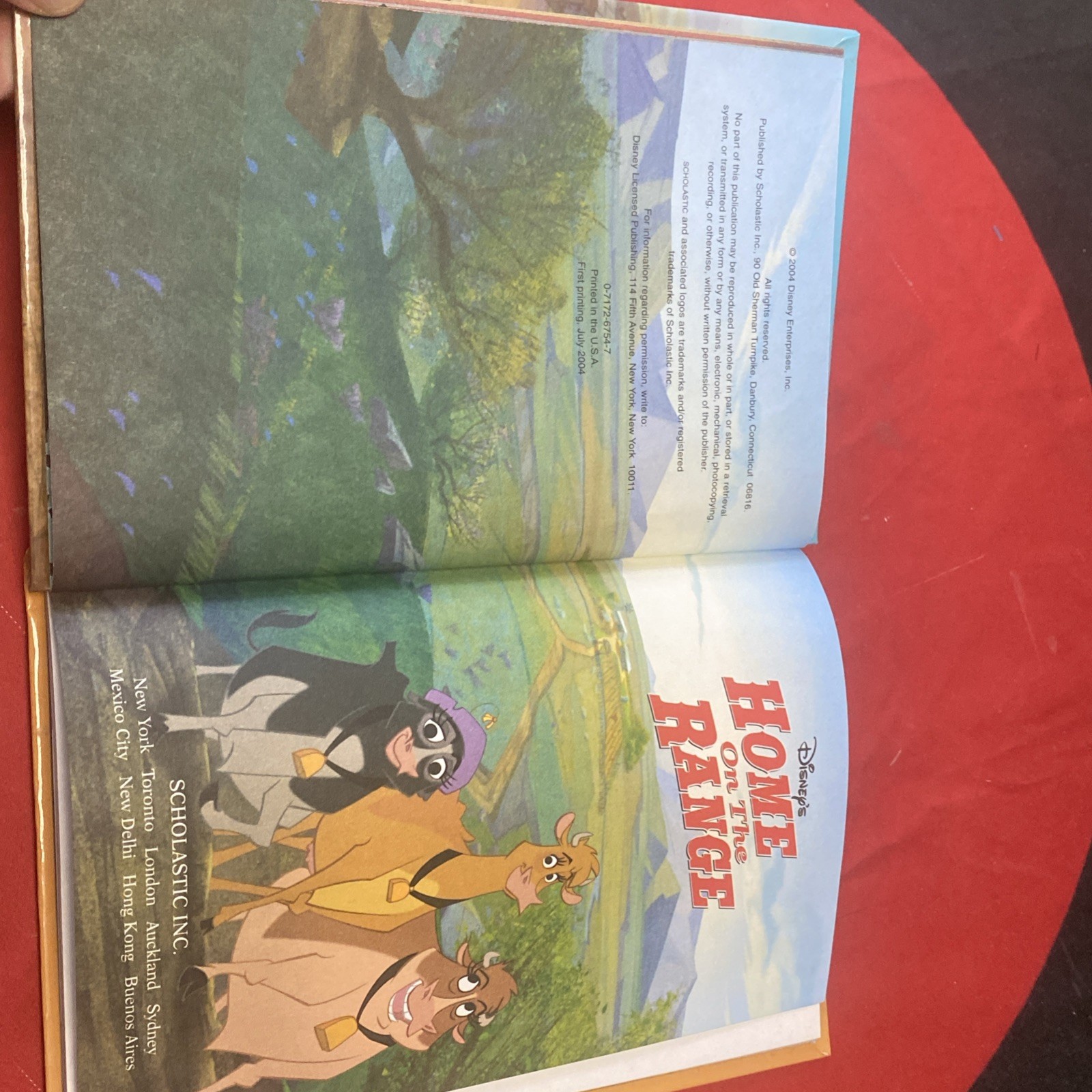 *KIDS* VINTAGE Home On The Range (2004,Hard Book) Disney Wonderful World Reading