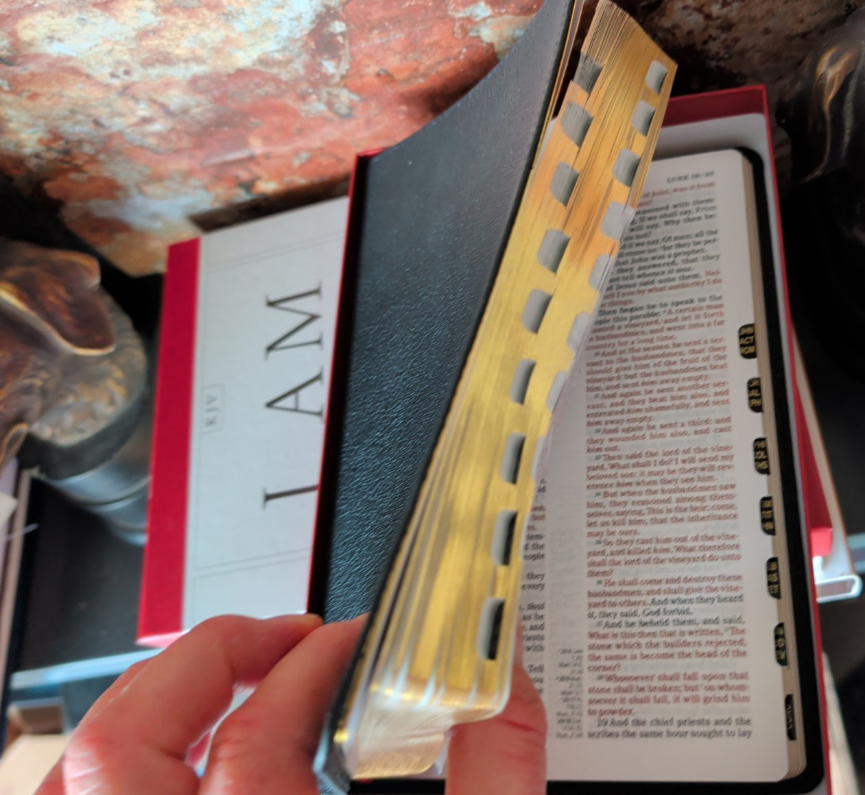 UNUSED GIFTABLE KJV BIBLE LOT J1: Giant Print/Study/Compact/I AM/Genuine Leather