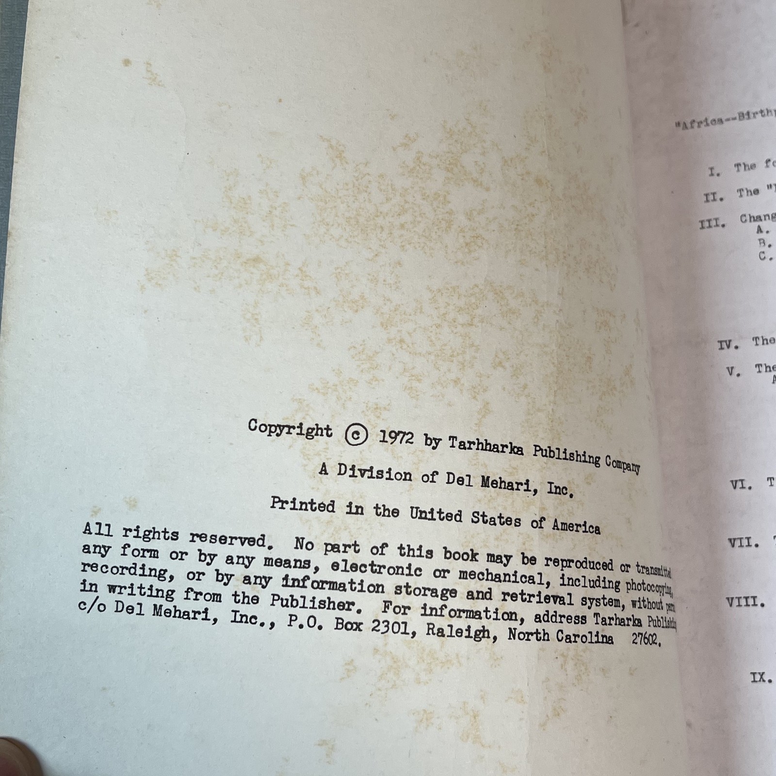 Black Manhood by Tarharka 1972 Serially Published Chapters 1,2,3,4 & 5,6,7 Set