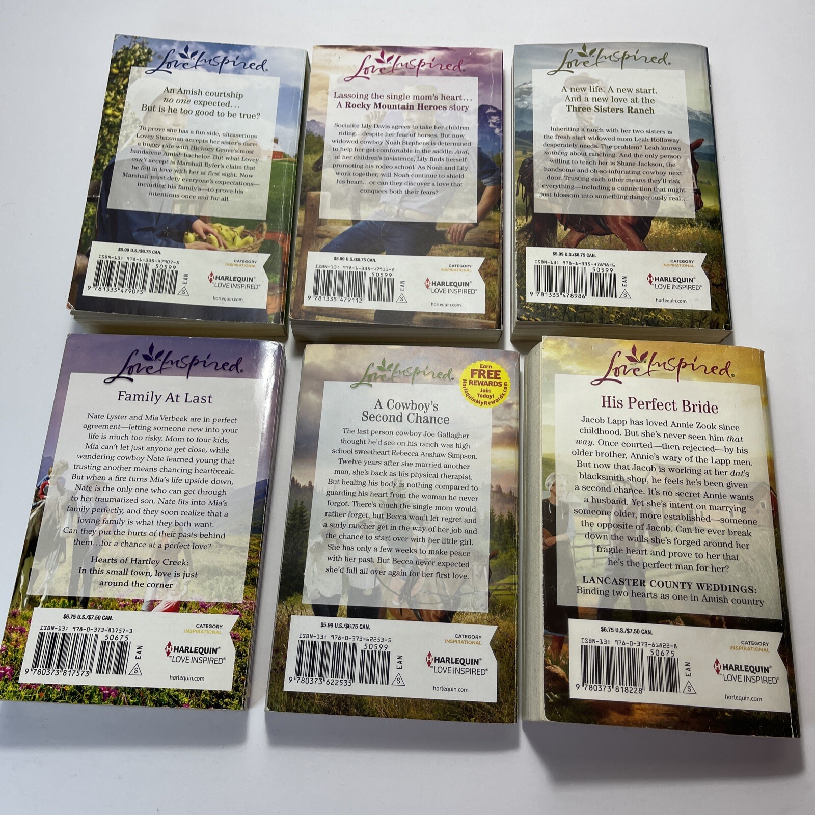 11x Love Inspired Inspirational Romance Novel Books (Paperback)