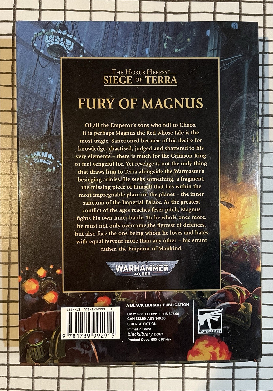 Graham McNeill Fury of Magnus Hardcover Black Library Siege of Terra 40K