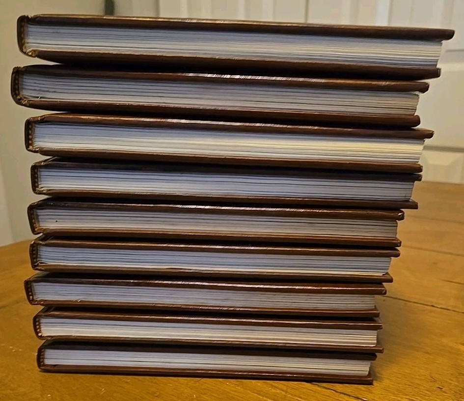 LOT of 9 Time Life Books „The Old West“ Vintage 1970s Faux Leather Bound