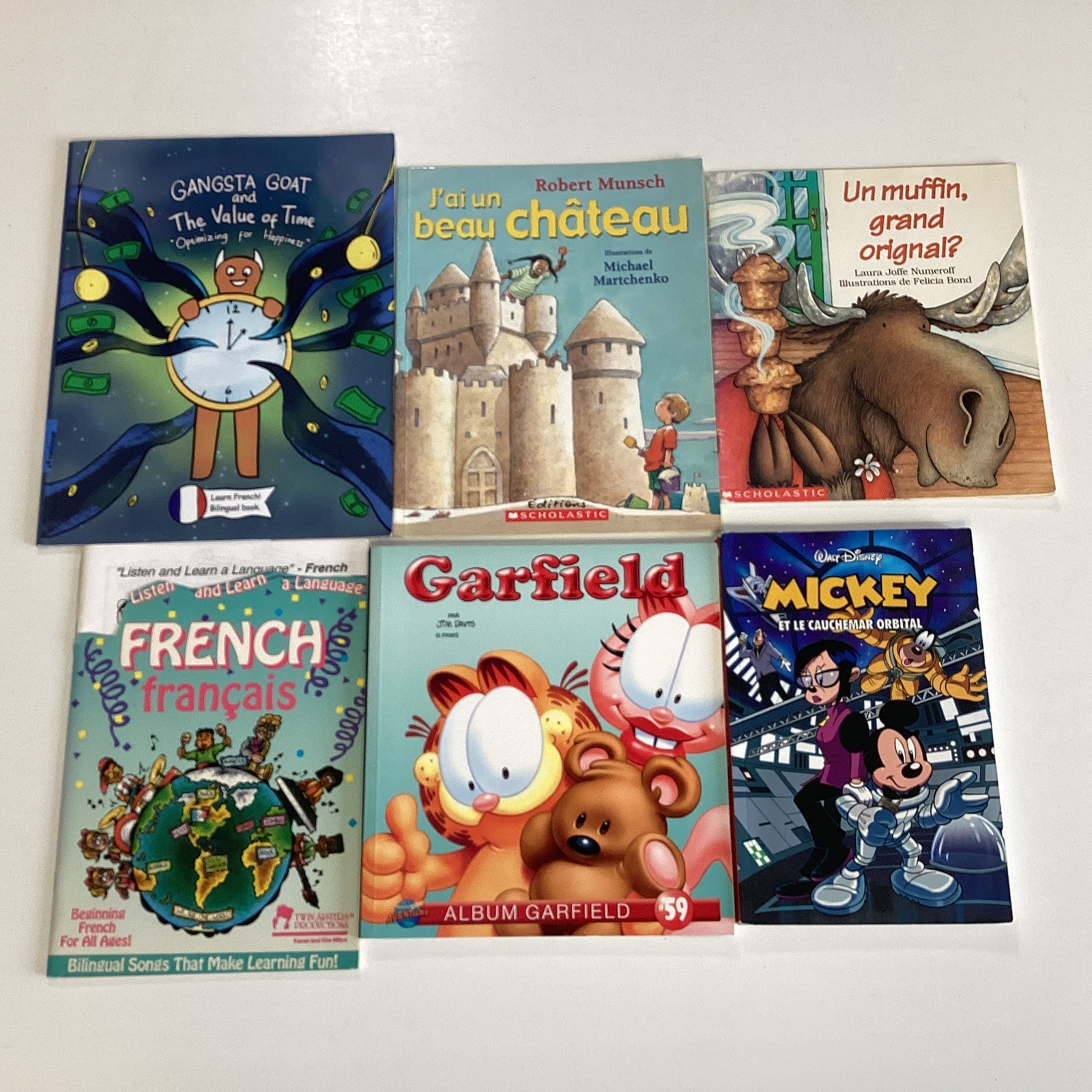 French Picture Book Lot of 6 Books Children Kids
