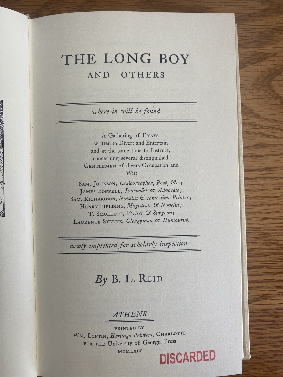 The Long Boy and Others : Where-in Will be Found a Gathering of E