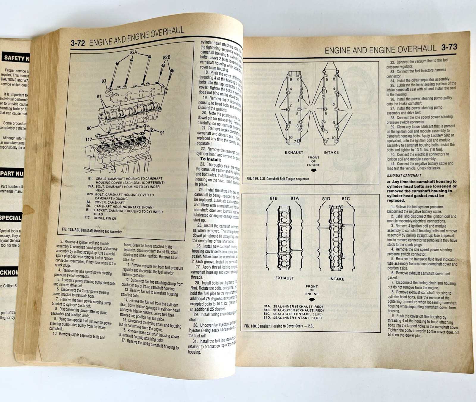 Chilton’s General Motors 1985-922 Repair Manual Pontiac Chilton Grand Am Ex-Lib