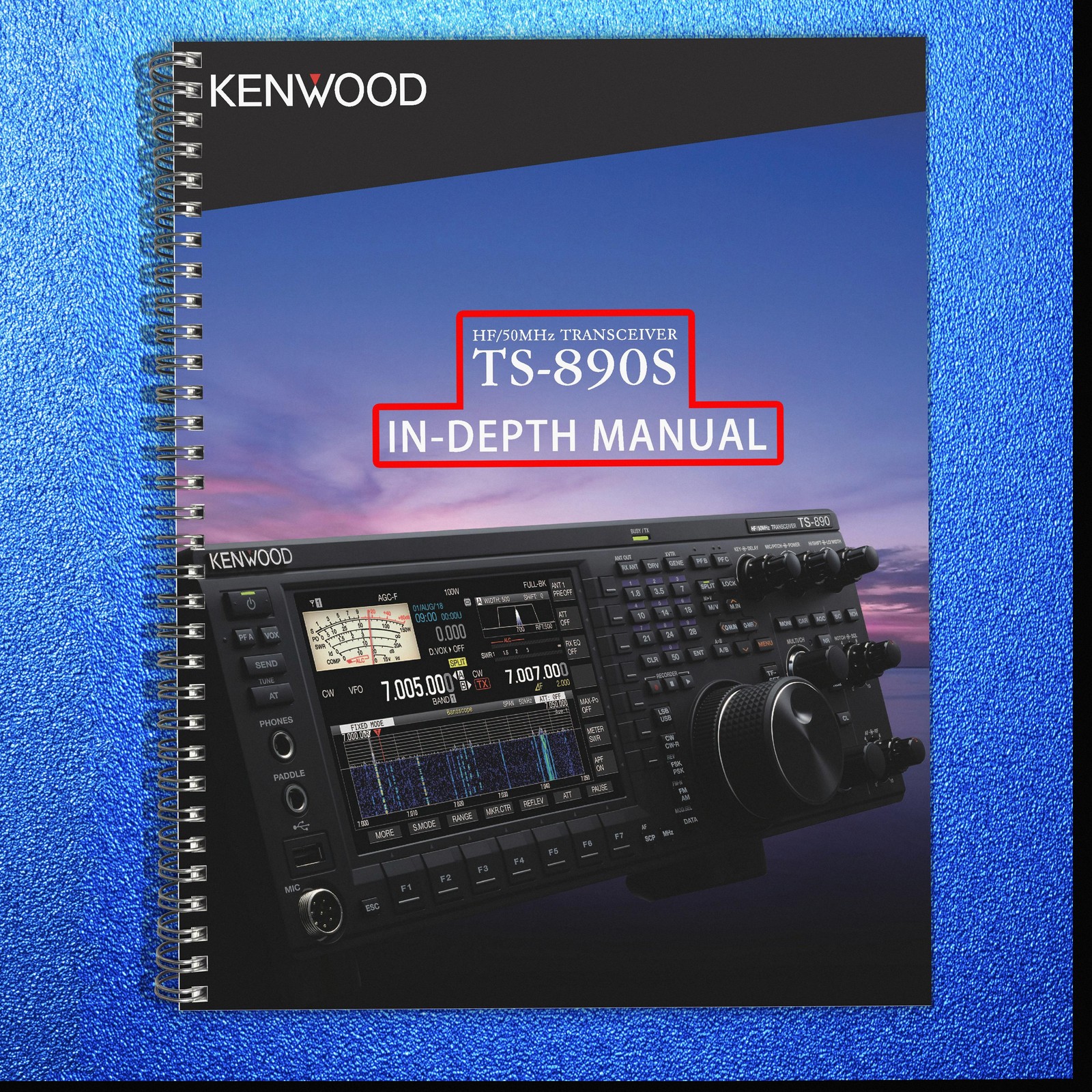 KENWOOD TS-890S IN-DEPTH MANUAL – EXTRA-DUTY WIRE BOUND – STURDY COVERS
