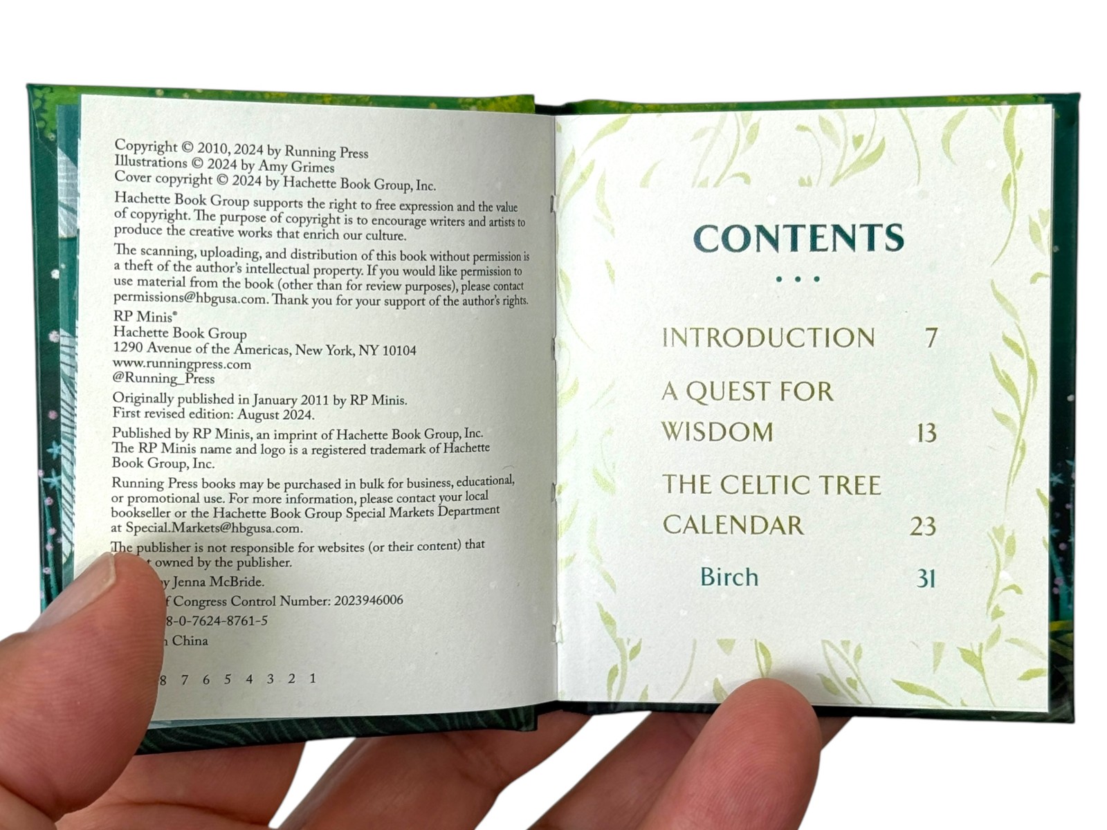 Celtic Astrology mini book hardcover 144 pgs illustrated wisdom tree calendar