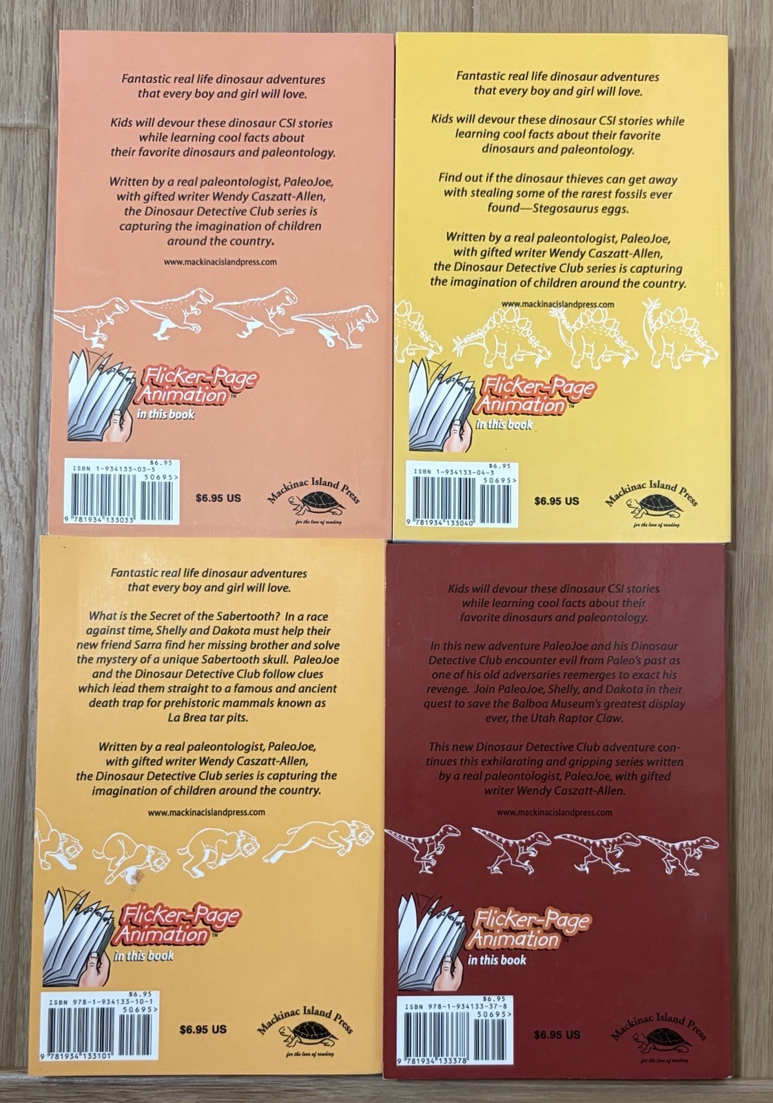 Paleo Joe’s Dinosaur Detective Club #1-4 PB Flicker-Page Animation