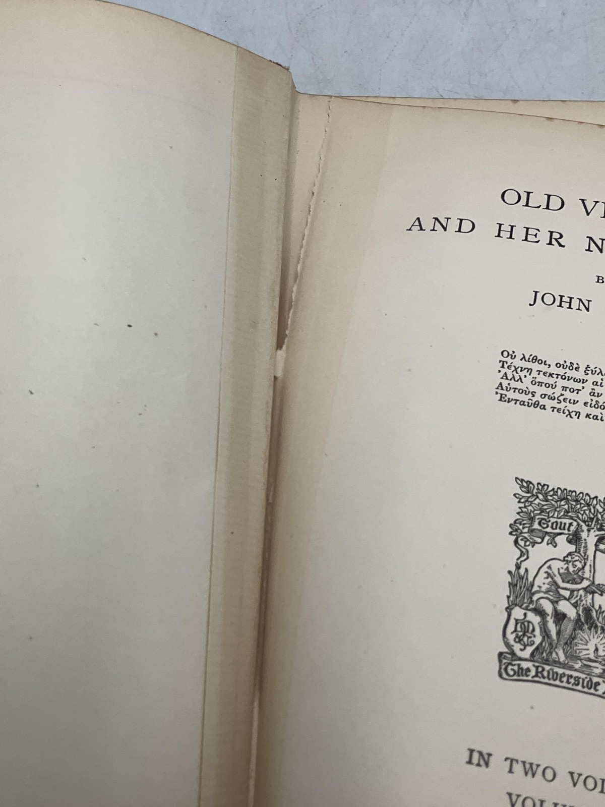 set 2 books Old Virginia And Her Neighbours Fiske Houghton Mifflin HC 1907