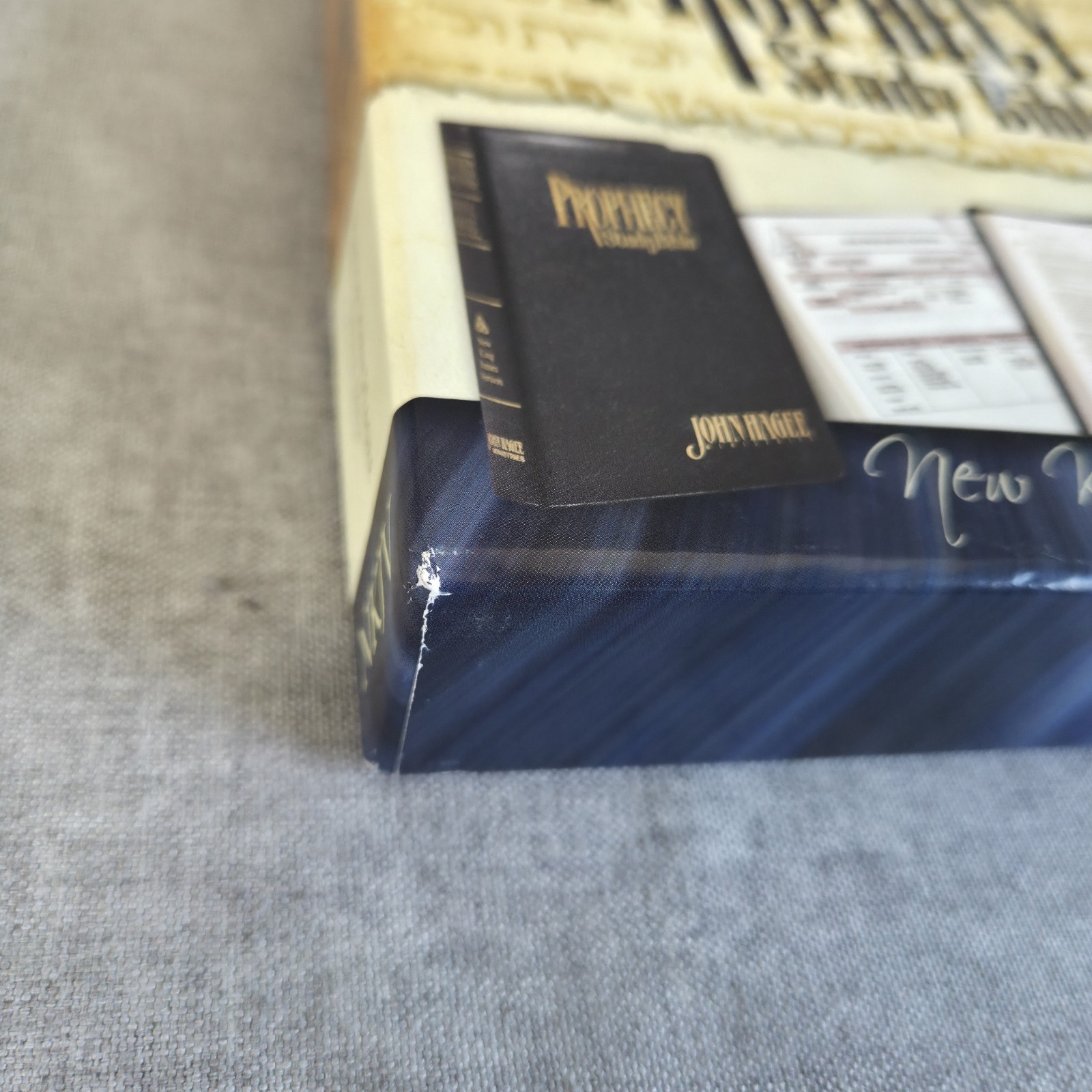 Prophecy Study Bible JHM Black Bonded Leather NKJV Box All The Gospel