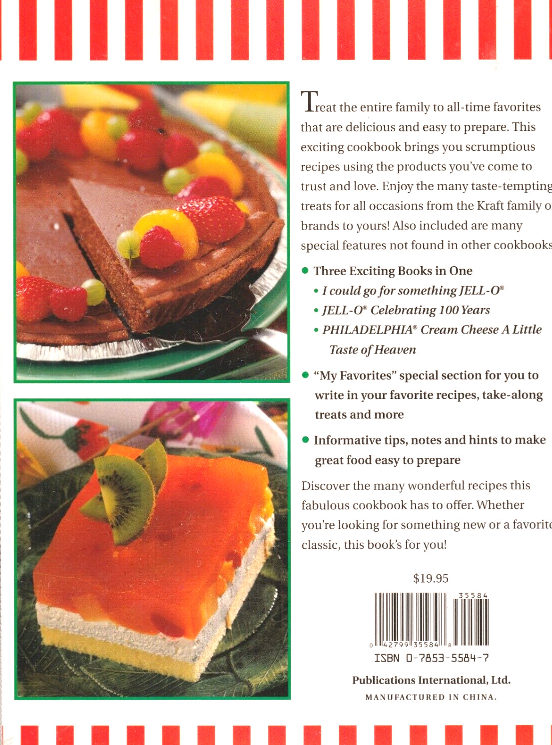 Jello Collection 3 Cookbooks in 1: 288 pages, tips, notes & hints, Molds. Pies..