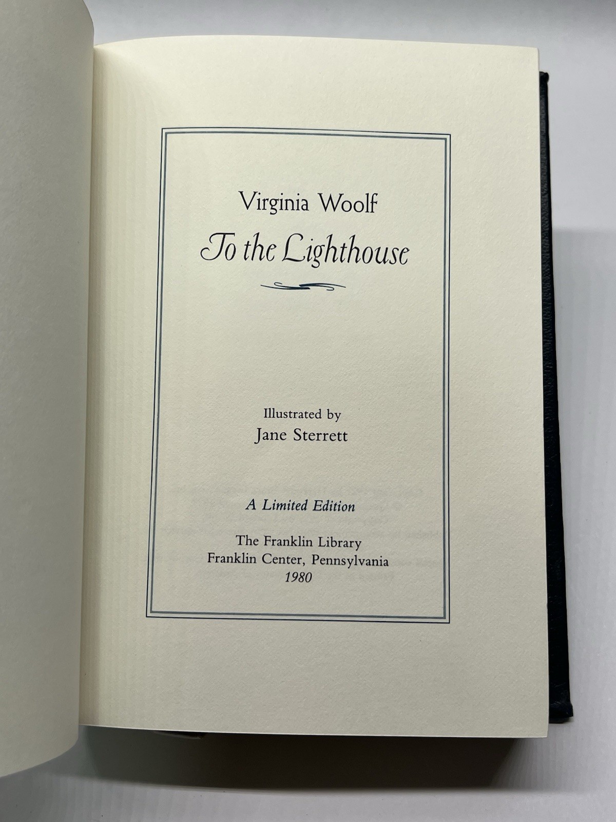 To The Light House by Virginia Woolf The Franklin Library 1980 Leather