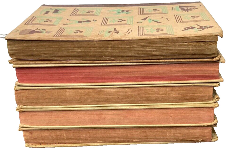 Vintage Antique Set of 5 Whitman Publishing Co Classic Books 1935/40s