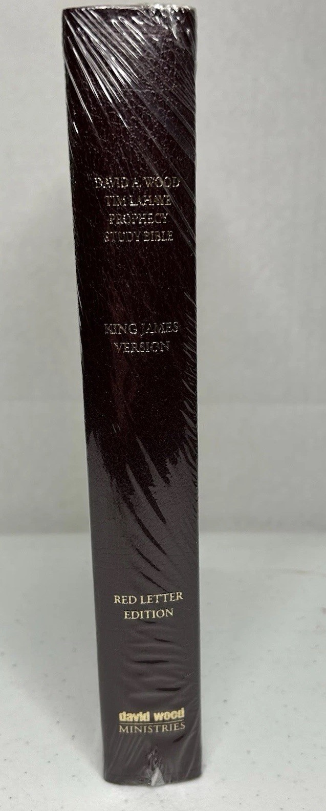 Tim Lahaye Prophecy Study Bible KJV Genuine Leather Red Letter AMG W/David Wood